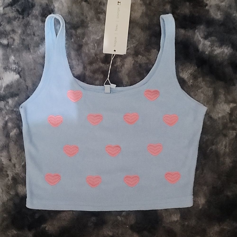 Terry Cloth Cropped Tank